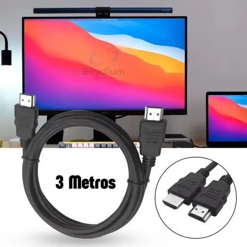 Cabo HDMI 3 Metros Versão 1.4 LE-6613 | Áudio e Vídeo HD para TV, PS4, PS5 e Xbox