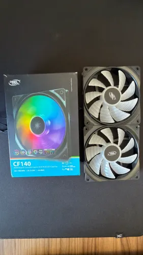 Kit fan RGB Deepcool com controladora 140mm x2