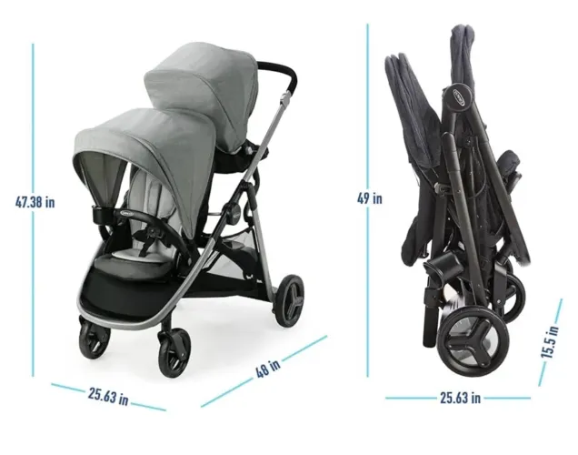 Carrinho Graco Bebês Gêmeos ou Irmãos Ready2Grow