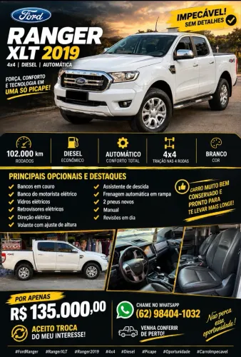 Ford Ranger XLT 3.2 20V 4X4 CD Diesel Aut. 2019