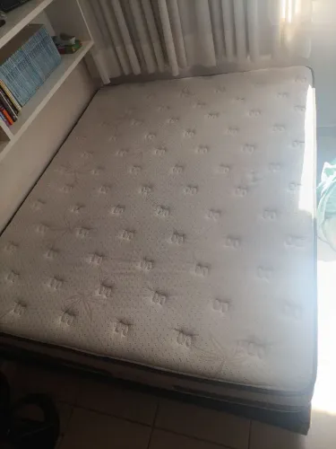 Cama Box Queen Herval + Colchão Herval Sublime Maxspring