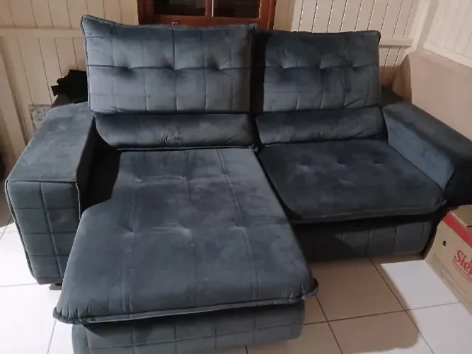 Sofá retrátil e reclinável 2,20m
