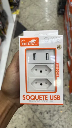 Tomada Usb De Parede Universal USB DUO Bivolt 2.1a 5v para Celulares