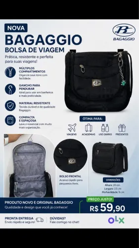 Bolsa bagaggio original (produto novo)