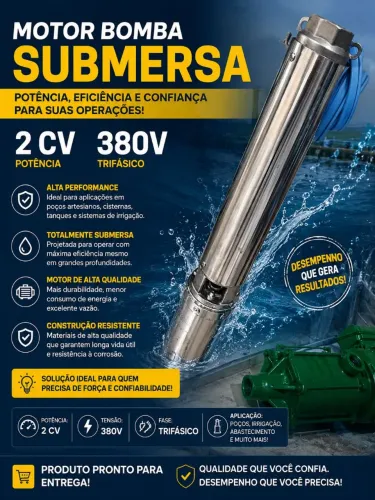 Motor bomba submersa