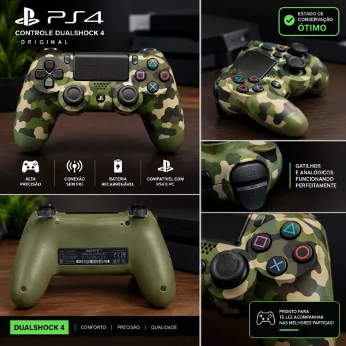 Controle PS4 semi novo 
