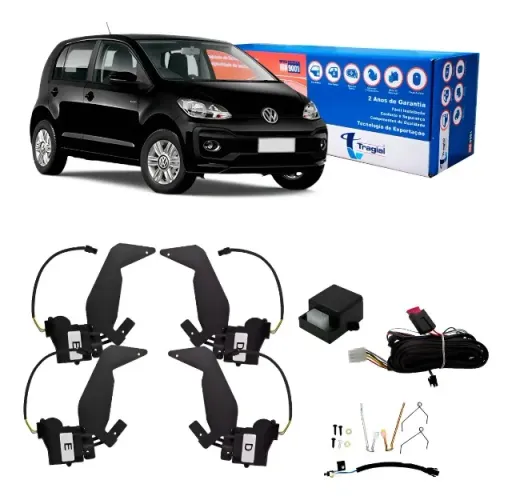 kit Trava Eletrica Vw Volkswagen Up 4 Portas Tragial