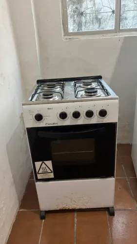 Fogão adaptado para gás encanado