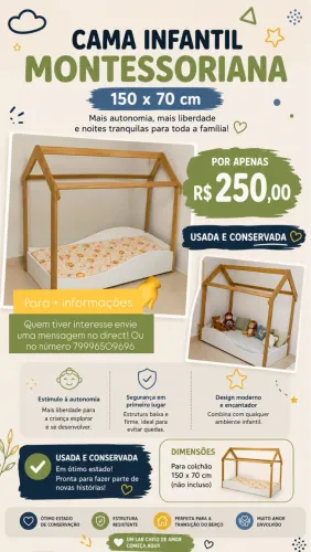 cama infantil montessoriana