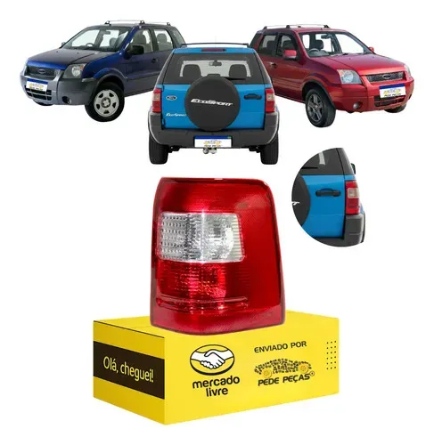 Lanterna Traseira Direita Ford Ecosport 2003 04 05 06 2007 Direito/passageiro