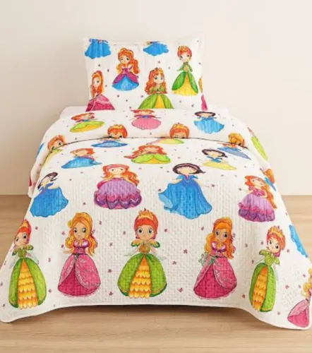 Kit colcha infantil Princesas Farmprom