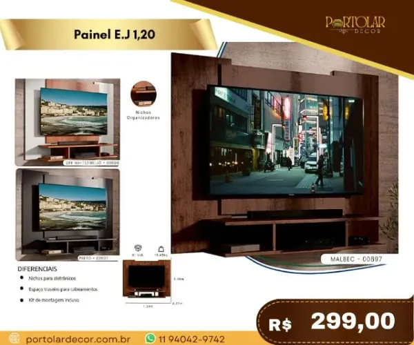 Painel E.J 1,20 a pronta entrega