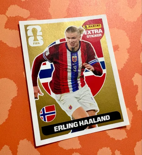 Figurinha original Panini Halland Gold Perfeito estado
