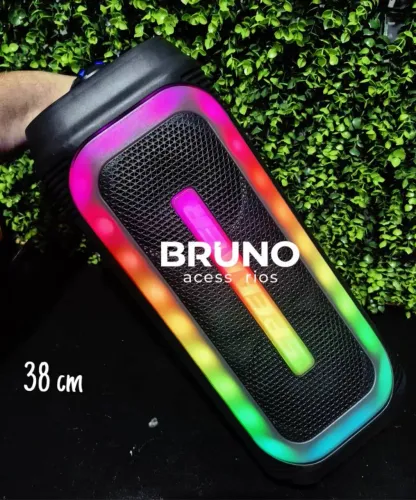 Caixa de Som com Led RGB Bluetooth 