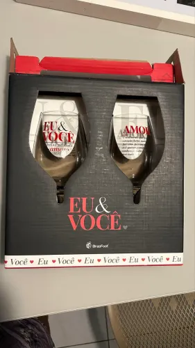 Taças românticas nunca usadas 