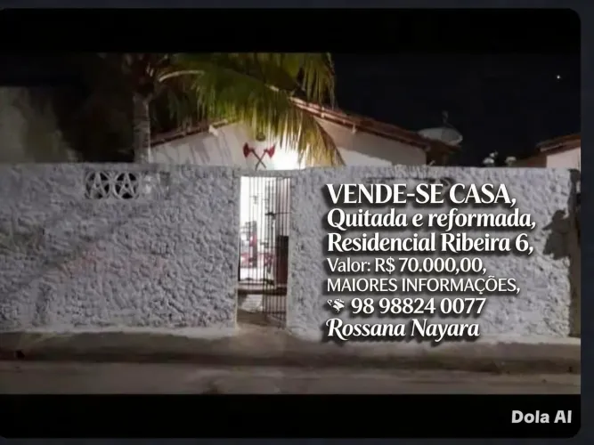 Vendo casa no residencial Ribeira 6