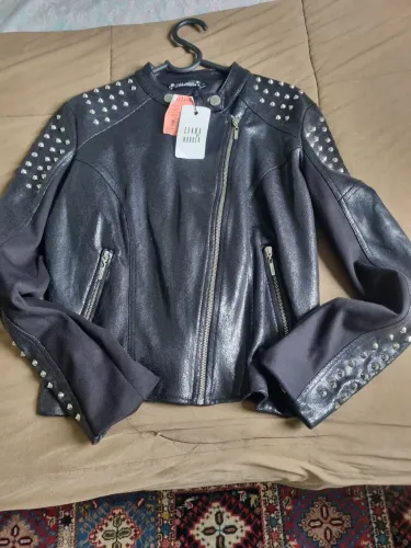 Jaqueta biker nova linda de morrer 44