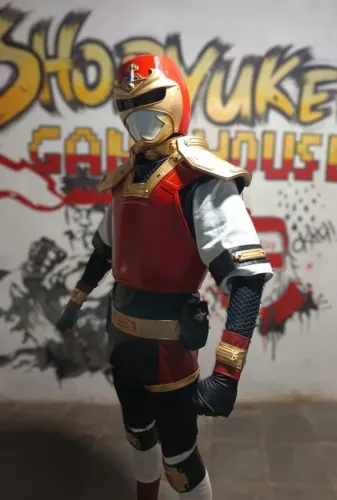 Fantasia Ninja Jiraiya Tokusatsu Completa com Capacete e Acessórios