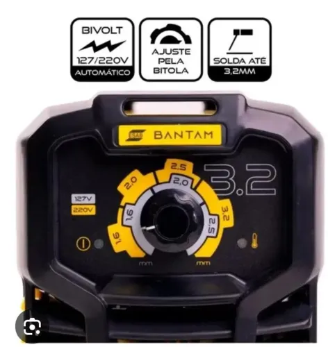 Inversora de solda esab bantam 3.2 160A