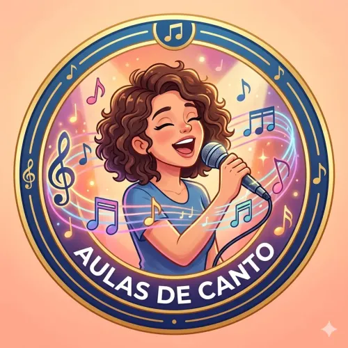 Aulas de canto, teclado ou piano.