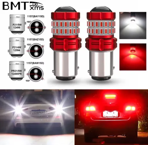 LÂMPADA LED (VERMELHA) - P21/5W