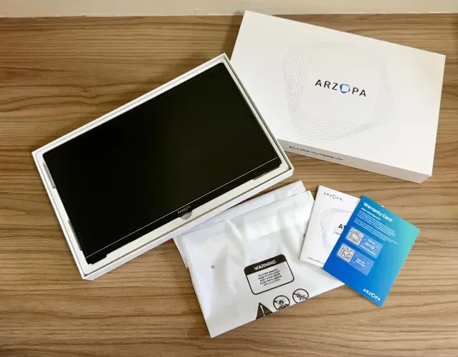 Monitor Portátil Arzopa 14.0 Ultrafino FHD IPS 60hz HDMI - Preto