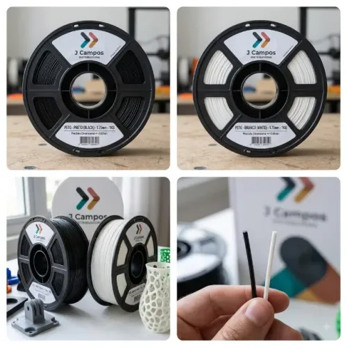 Filamento PETG Premium Masterprint 1kg 1.75mm Impressora 3d Branco