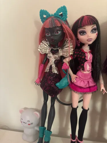 Lote de Monster high - Draculaura e Catty