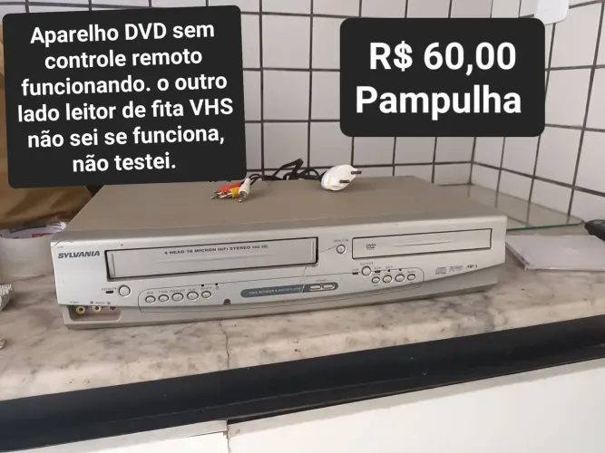 Aparelho DVD sem controle remoto