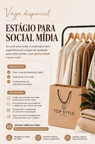 Estágio social mídia 