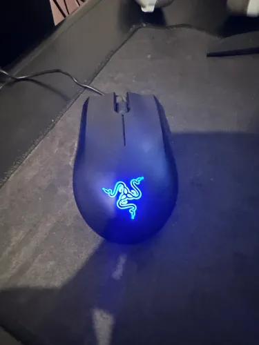 Mouse Gamer Razer Abyssus 1800 DPI LED Azul - Em Ótimo Estado