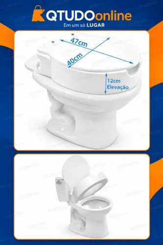 Assento Sanitário Elevado Articulado com Tampa_Carci