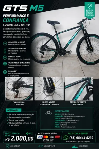 Bicicleta GTS M5 Pro Modificada