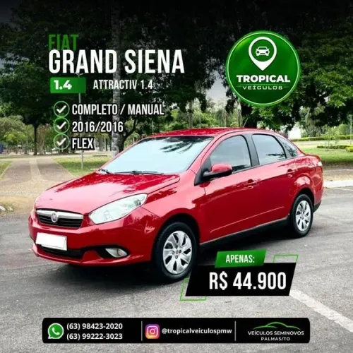 Fiat Siena Attractive 1.4 Fire Flex 8V 4P 2016