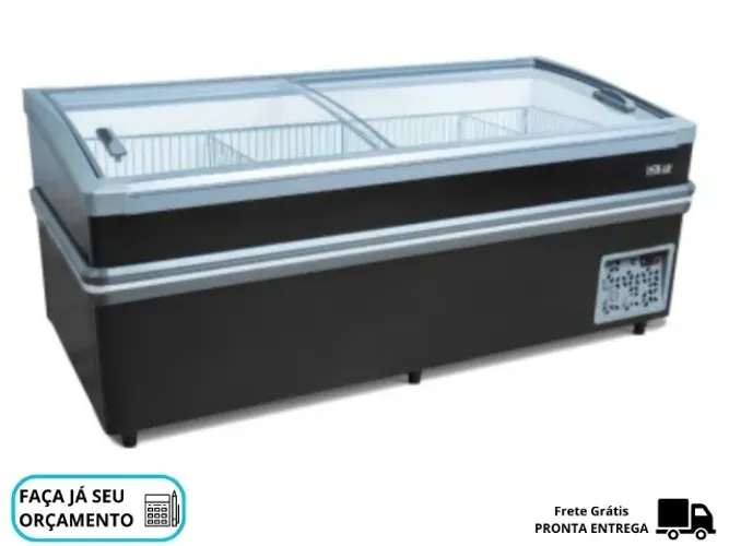 Ilha de Congelados Vidro Curvo 2m 940L Polar
