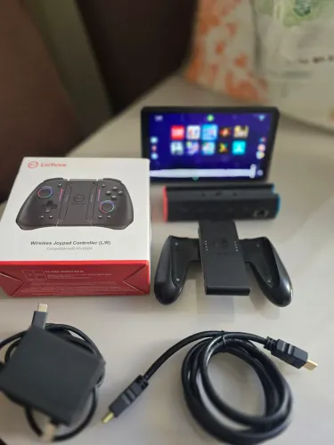 Nintendo switch OLED d e.s.b.l.o.q.u.e.a.d.o aceito cartão e trocas