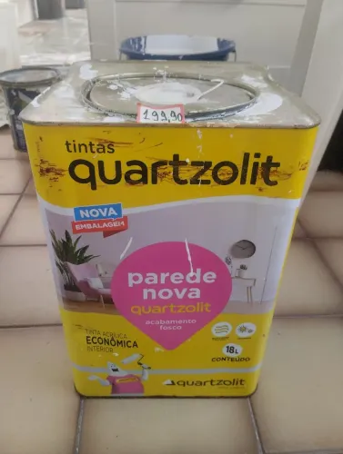 Tinta quartizolite e acrílica coralar e Massa corrida pva emaflex
