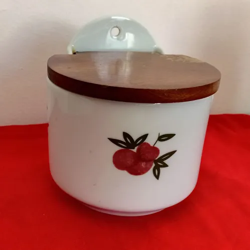 SALEIRO de parede em porcelana - Vintage