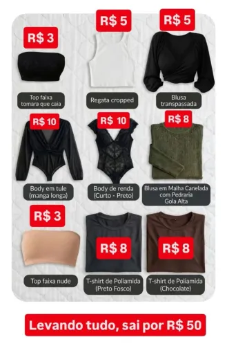 Blusas variadas