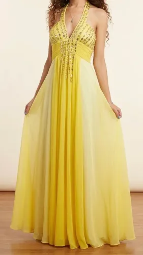 Vestido de Festa Amarelo