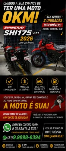 Aluguel Moto Shi175 EFI