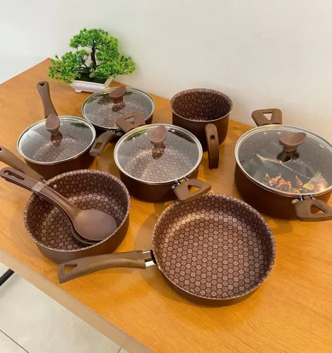 Conjunto de Panelas Antiaderente - 10 peças 