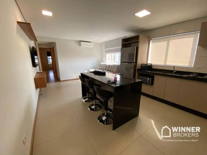 Apartamento com 2 dormitórios para alugar, 65 m² por R$ 3.700/mês - Zona 07 - Maringá/PR
