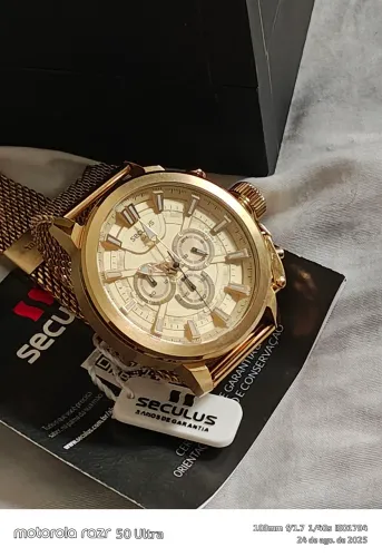 RELÓGIO SÉCULOS ORIGINAL DOURADO 