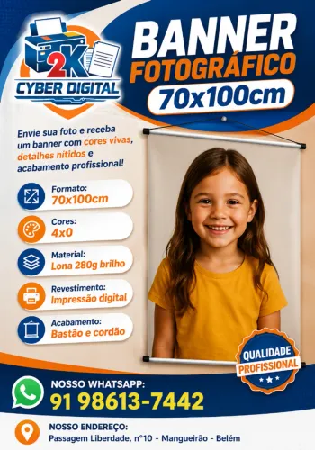 Banner fotográfico 70x100cm