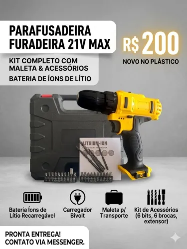 Parafusadeira e furadeira 21V