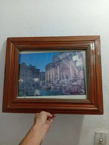 Quadro moldura madeira maciça