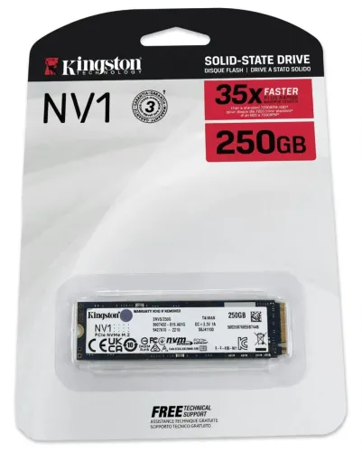SSD Kingston NV1 250GB M.2 NVMe 35x Mais Rápido Original Novo Lacrado!!
