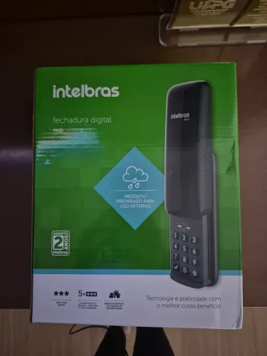 Fechadura Digital de Sobrepor com Senha FR 10 Preto Intelbras