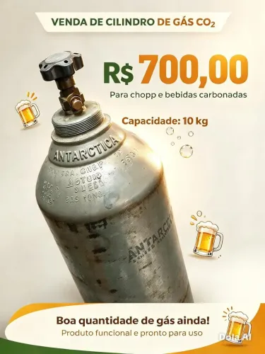 Cilindro de Gás Co2 para Chopp